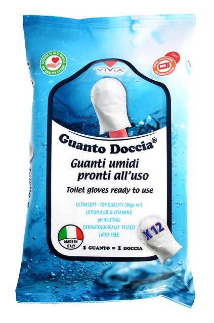 VIVIA GUANTO DOCCIA SENZA RISCIACQUO 12 PEZZI - maxifarmacia.it