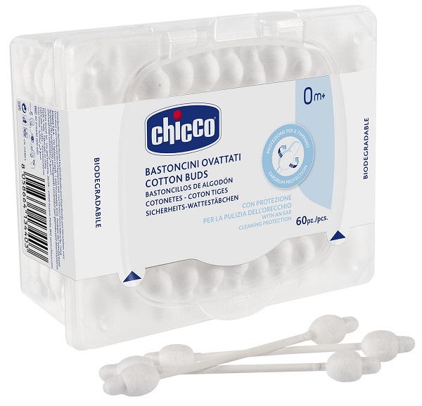 CHICCO BASTONCINI COTONATI 60 PEZZI - maxifarmacia.it
