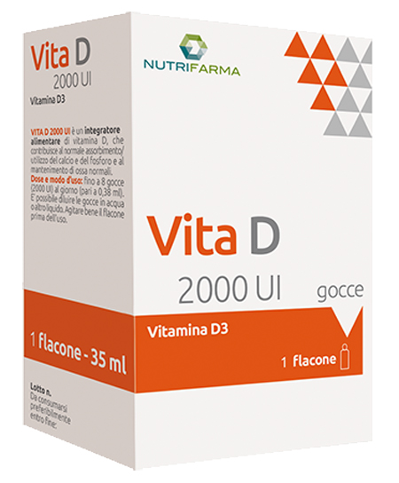 VITA D 2000UI GOCCE 35 ML - maxifarmacia.it
