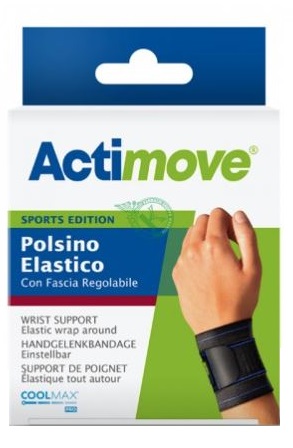 ACTIMOVE SPORTS EDITION POLSINO ELASTICO CON FASCIA REGOLABILE UNIVERSALE - maxifarmacia.it