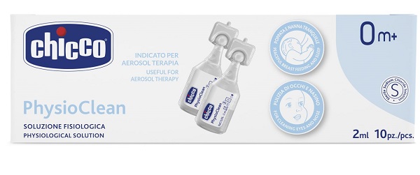 CHICCO SOLUZIONE PHYSIOCLEAN 2 ML 10 PEZZI - maxifarmacia.it