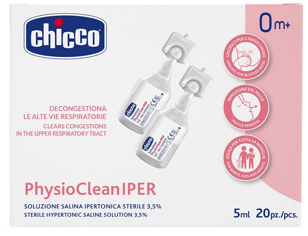 CHICCO SOLUZIONE HYPERTONIC 5 ML 20 PEZZI - maxifarmacia.it