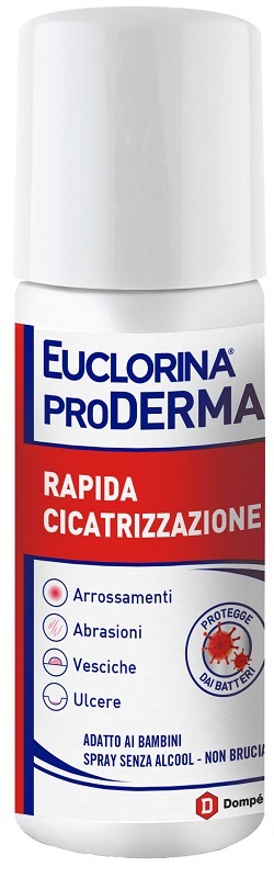 EUCLORINA PRODERMA RAPIDA CICATRIZZAZIONE SPRAY 125 ML - maxifarmacia.it