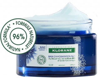 KLORANE CREMA IDRATANTE NOTTE FIORDALISO ACIDO IALURONICO 50 ML - maxifarmacia.it