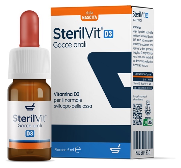 STERILVIT D3 GOCCE 5 ML - maxifarmacia.it
