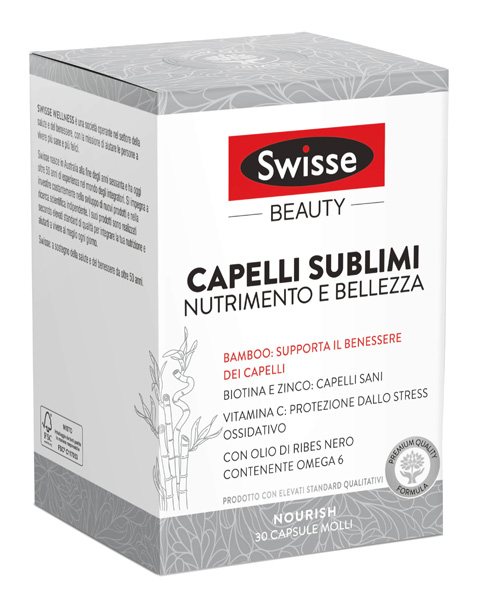 SWISSE CAPELLI SUBLIMI INTEGRATORE da  30 CAPSULE - maxifarmacia.it