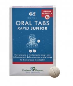 GSE ORAL TABS RAPID JUNIOR FRAGOLA 12 COMPRESSE - maxifarmacia.it