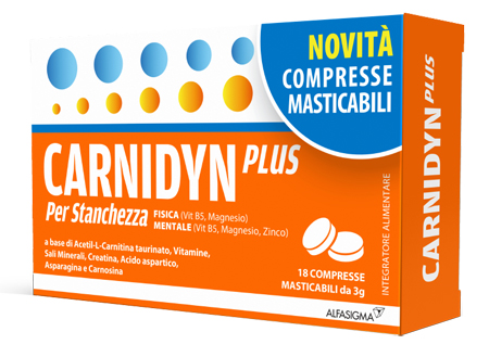 CARNIDYN PLUS 18 COMPRESSE MASTICABILI - maxifarmacia.it