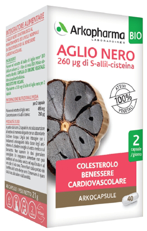 ARKOCAPSULE AGLIO NERO BIO 40 CAPSULE - maxifarmacia.it
