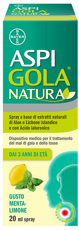ASPI GOLA NATURA SPRAY MENTA LIMONE 20 ML - maxifarmacia.it