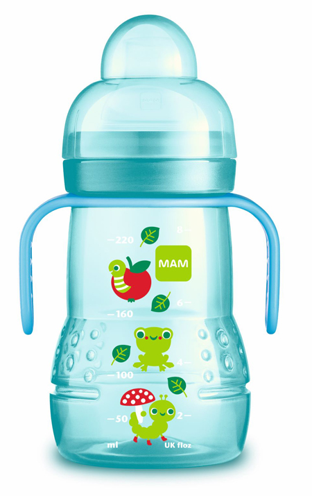 MAM TRAINER 220 ML 4+ BECCUCCIO SOFT SILICONE MASCHIO - maxifarmacia.it