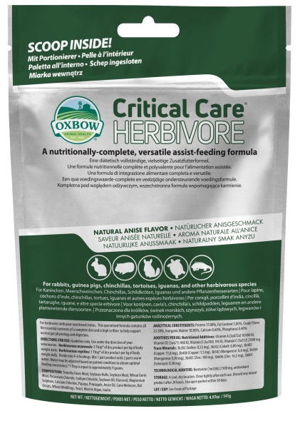 CRITICAL CARE HERBIVORE 141 G - maxifarmacia.it