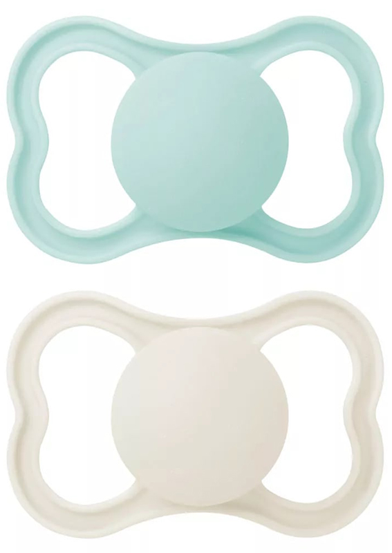 MAM AIR SUCCHIETTO 6+ MESI SILICONE NEUTRO 2 PEZZI - maxifarmacia.it