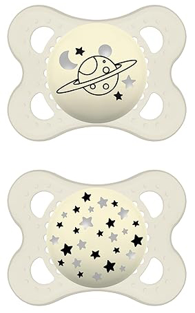 MAM SUCCHIETTO ORIGINAL NIGHT 2-6 MESI SILICONE NEUTRO 2 PEZZI - maxifarmacia.it