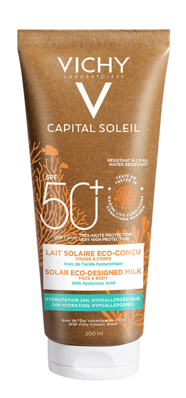 VICHY CAPITAL SOLEIL LATTE SOLARE ECO-SOSTENIBILE SPF50+ 200ml - maxifarmacia.it