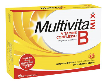 MULTIVITAMIX VITAMINE COMPLESSO B DA 30 COMPRESSE BISTRATO - maxifarmacia.it