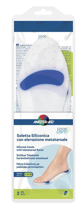 SOLETTA SILICONICA MASTER-AID FOOTCARE SMALL 37-38 METATARSO I4 - maxifarmacia.it