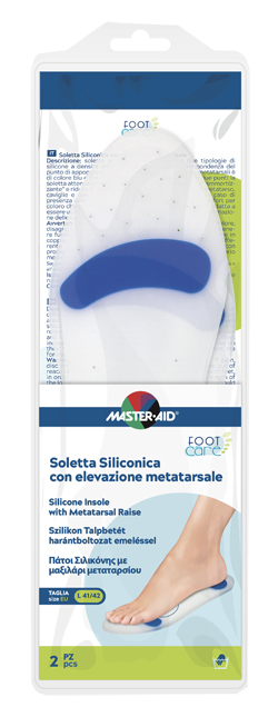 SOLETTA SILICONICA MASTER-AID FOOTCARE LARGE 41-42 METATARSO I6 - maxifarmacia.it