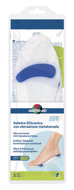 SOLETTA SILICONICA MASTER-AID FOOTCARE XL 43-44 METATARSO I7 - maxifarmacia.it