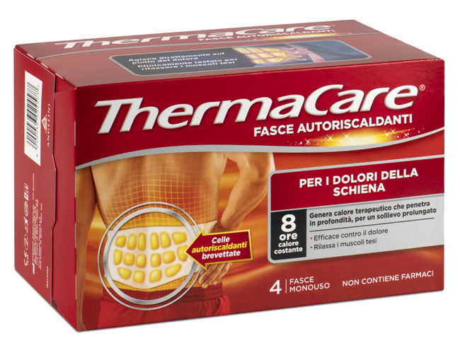 THERMACARE SCHIENA 4 FASCE AUTORISCALDANTI - maxifarmacia.it