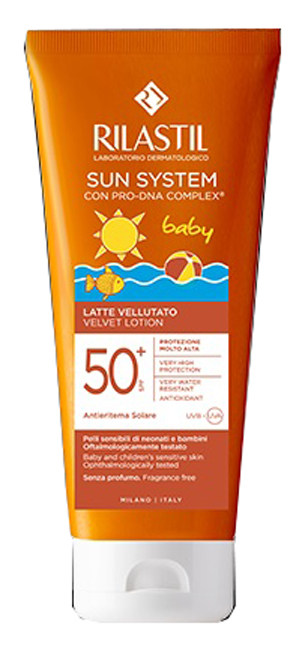 RILASTIL SUN PPT SPF 50+ BABY LATTE VELLUTO 200 ML - maxifarmacia.it