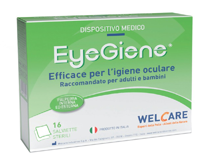 SALVIETTE OCULARI STERILI EYEGIENE 16 PEZZI 14X15CM - maxifarmacia.it