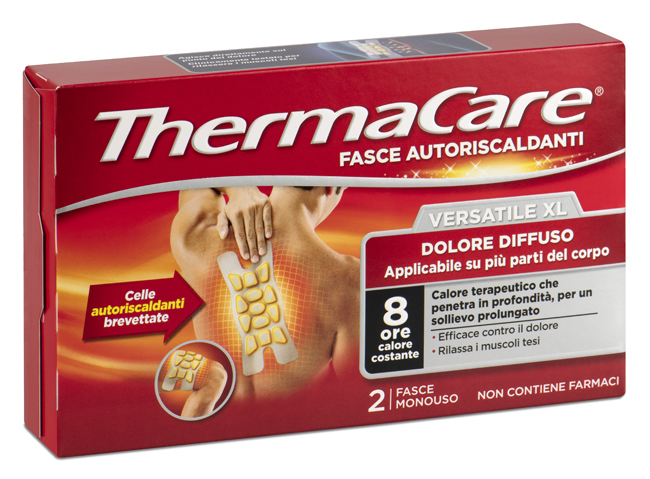 THERMACARE VERSATILE XL 2 FASCE AUTORISCALDANTI - maxifarmacia.it