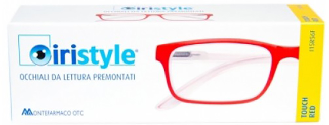 OCCHIALE DA LETTURA PREMONTATO IRISTYLE EVO TOUCH RED 1,0 - maxifarmacia.it