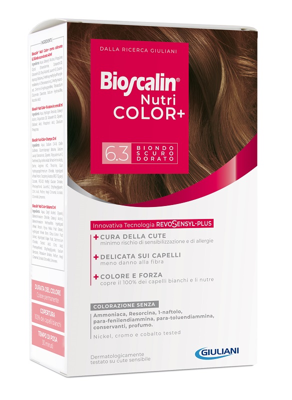 BIOSCALIN NUTRICOLOR+ 6,3 BIONDO SCURO DORATO - maxifarmacia.it