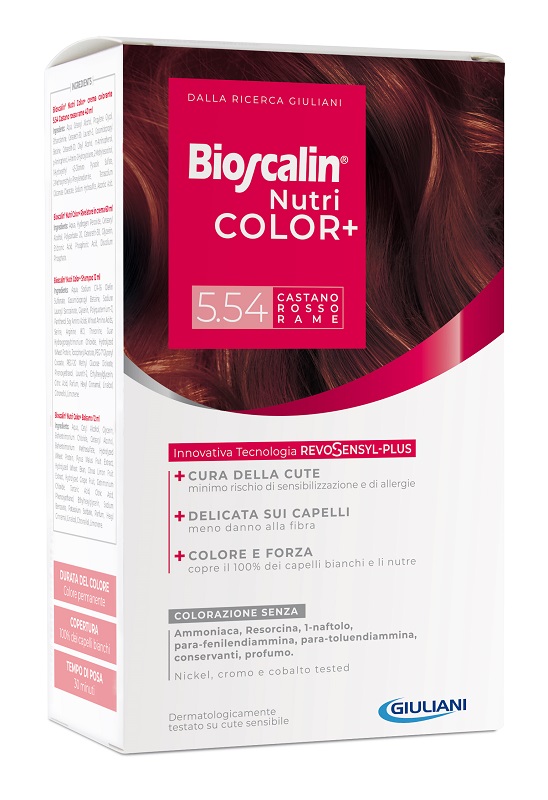 BIOSCALIN NUTRICOLOR+ 5,54 CASTANO ROSSO RAME - maxifarmacia.it