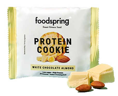 PROTEIN COOKIE CIOCCOLATO BIANCO E MANDORLA 50 G - maxifarmacia.it