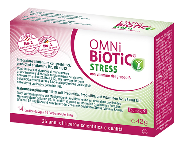 OMNI BIOTIC STRESS VITAMINE GRUPPO B 14 BUSTINE DA 3 G - maxifarmacia.it