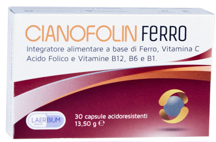 CIANOFOLIN FERRO 30 CAPSULE - maxifarmacia.it