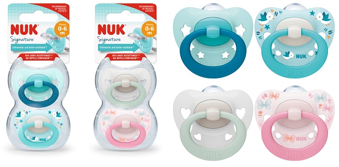 NUK SUCCH SIGNATURE SILICONE 0-6 2 PEZZI - maxifarmacia.it