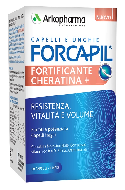FORCAPIL FORTIFICANTE CHERATINA 60 CAPSULE - maxifarmacia.it