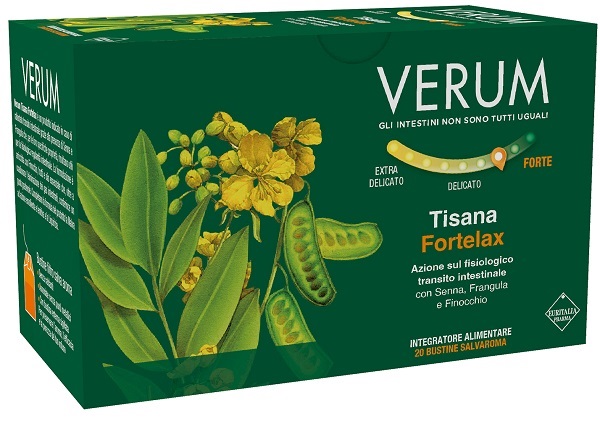 VERUM FORTELAX TISANA 20 FILTRI - maxifarmacia.it