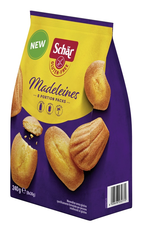 SCHAR MADELEINES SENZA LATTOSIO 8 PORZIONI DA 30 G - maxifarmacia.it