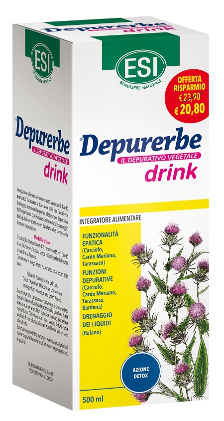 ESI DEPURERBE DRINK 500 ML - maxifarmacia.it