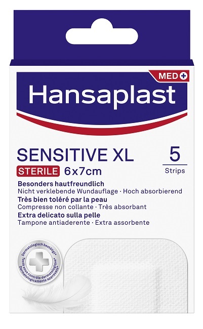 CEROTTO HANSAPLAST SENSITIVE XL 5 PEZZI - maxifarmacia.it