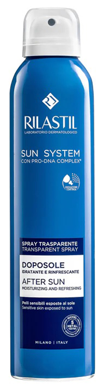 RILASTIL SUN SYSTEM DOPOSOLE SPRAY TRASPARENTE DOPOSOLE IDRATANTE E RINFRESCANTE 200 ML - maxifarmacia.it