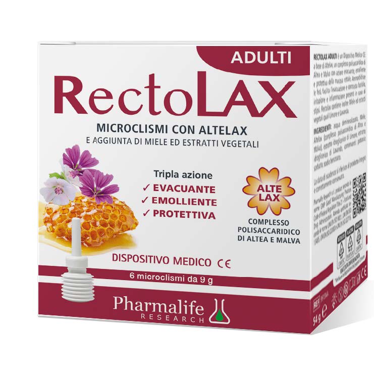 RECTOLAX ADULTI MICROCLISMI 6 PEZZI DA 9 G - maxifarmacia.it