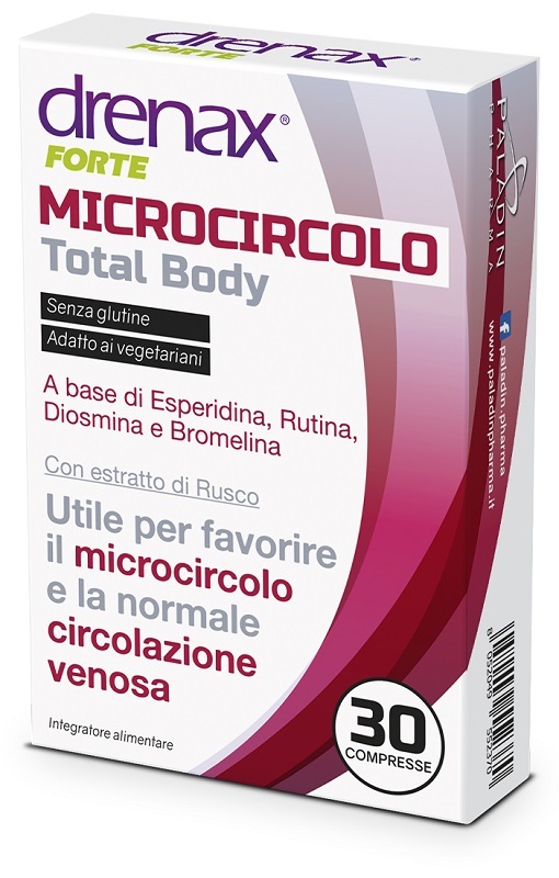 DRENAX FORTE MICROCIRCOLO TOTAL BODY 30 COMPRESSE - maxifarmacia.it