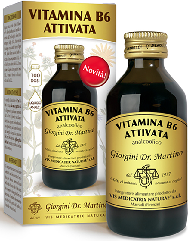 VITAMINA B6 ATTIVATA LIQUIDO ANALCOLICO 100 ML - maxifarmacia.it
