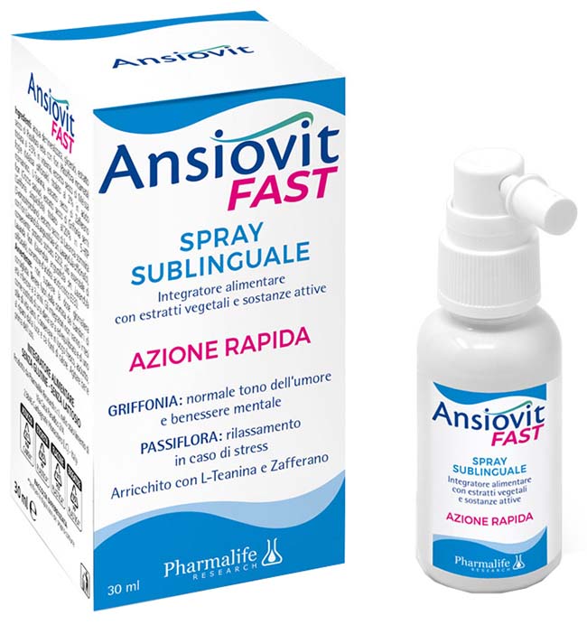 ANSIOVIT FAST SPRAY SUBLINGUALE 30 ML - maxifarmacia.it