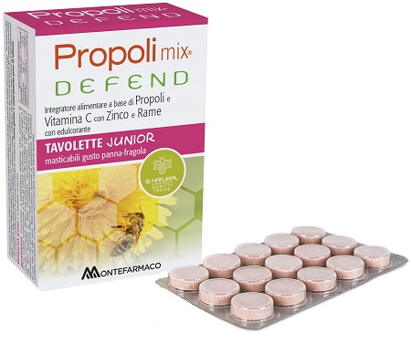 PROPOLI MIX DEFEND JUNIOR 48 TAVOLETTE MASTICABILI - maxifarmacia.it