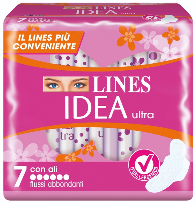 LINES IDEA ULTRA FLUSSI ABBONDANTI 7 PEZZI - maxifarmacia.it