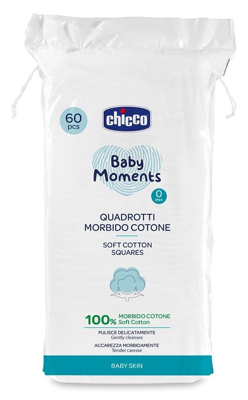 CHICCO BABY MOMENTS QUADROTTI 60 PEZZI - maxifarmacia.it