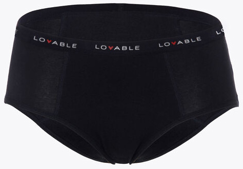 LOVABLE PERIOD PANTIES CULOTTE FLUSSO ABBONDANTE NERO SMALL - maxifarmacia.it