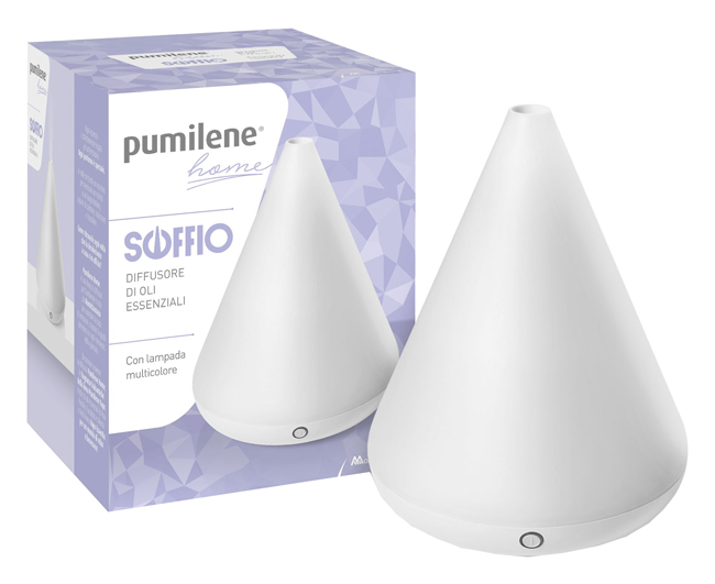 PUMILENE HOME SOFFIO DIFFUSORE OLI ESSENZIALI A ULTRASUONI - maxifarmacia.it