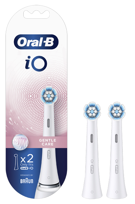 ORALB POWER REFILL IO GENTLE CLEAN WHITE 2 PEZZI - maxifarmacia.it
